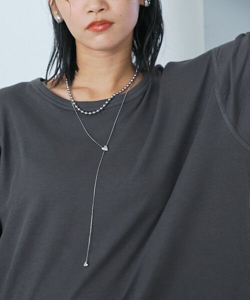 coen(コーエン)の「【新色登場】【Feel Soft / フィールソフト】接結 ロングスリーブTシャツ(Tシャツ/カットソー・レディース・ライトピンク/ナチュラル/オフホワイト/ベージュ/ライトブルー/クリーム/ダークグレー・L/M)」の11枚目の写真