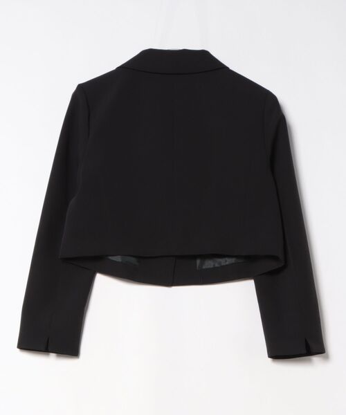 STRAWBERRY-FIELDS(ストロベリーフィールズ)の「フリーラインクロスⅡ_ショート丈ジャケット(テーラードジャケット・レディース・ブラック・2)」の2枚目の写真