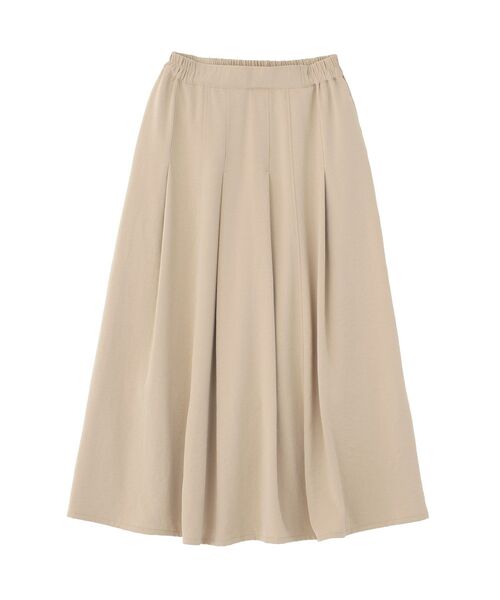 Green Parks(グリーンパークス)の「プリーツサテンフレアスカート(スカート・レディース・アイボリー/チャコールグレー/ライトベージュ・FREE)」の15枚目の写真