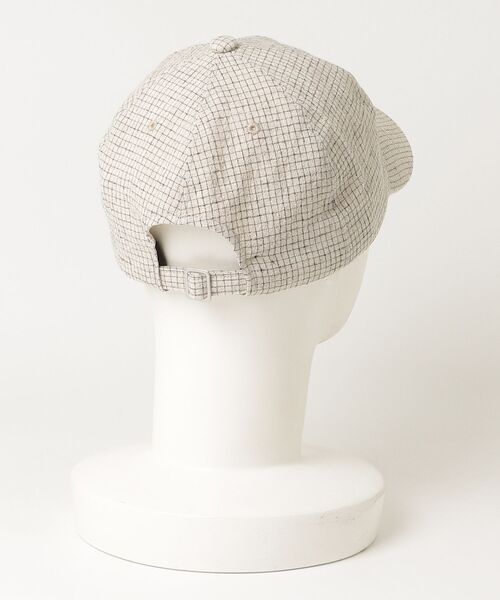 Nine Tailor（ナインテイラー）の「【Nine Tailor】 Horsetail Cap（キャップ・メンズ・ベージュ/チェック/ブラック・FREE）」の4枚目の写真