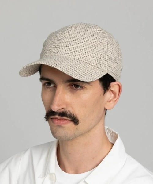 Nine Tailor（ナインテイラー）の「【Nine Tailor】 Horsetail Cap（キャップ・メンズ・ベージュ/チェック/ブラック・FREE）」の3枚目の写真