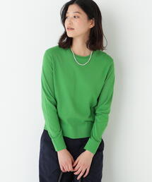 human woman | ◆【ウォッシャブル】ネックダブルプルオーバーニット(ニット/セーター)