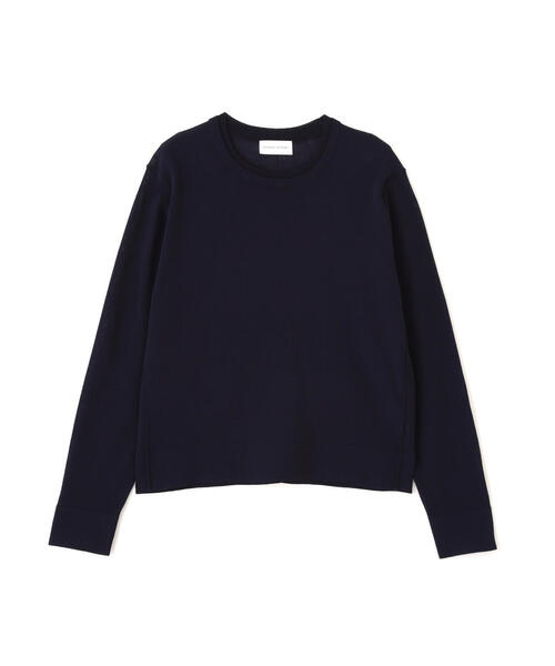 human woman（ヒューマンウーマン）の「◆【ウォッシャブル】ネックダブルプルオーバーニット（ニット/セーター・レディース・グリーン/グレー/ネイビー・MEDIUM）」の14枚目の写真