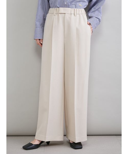 Mila Owen（ミラオーウェン）の「センタープレスイージーパンツ（その他パンツ・レディース・アイボリー/チャコールグレー/モカ/ピンク・00/1/0）」の18枚目の写真