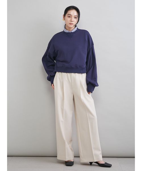 Mila Owen（ミラオーウェン）の「センタープレスイージーパンツ（その他パンツ・レディース・アイボリー/チャコールグレー/モカ/ピンク・00/1/0）」の21枚目の写真