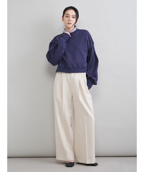 Mila Owen（ミラオーウェン）の「センタープレスイージーパンツ（その他パンツ・レディース・アイボリー/チャコールグレー/モカ/ピンク・00/1/0）」の22枚目の写真