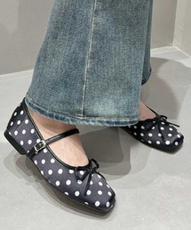 mebole（メボレ）の「リボン付きドット柄パンプス（パンプス）」