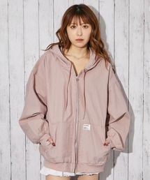 GORGE（ゴージ）の「《ツイル素材×ビッグフード》フード付きZIPジャケット/秋冬春/全3色（その他アウター）」