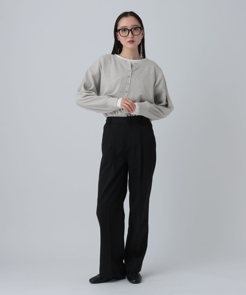 LEPSIM(レプシィム)の「ドッキングワッフルヘンリー 656725(Tシャツ/カットソー・レディース・ブラック/ピンク/ライトグレー・FREE)」の17枚目の写真