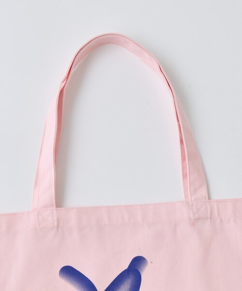 WHIMSIC(ウィムジック)の「【UNISEX】フローイング ロゴ シルクスクリーン プリントトートバック(トートバッグ・メンズ・ブルー/チャコールグレー/ピンク・FREE)」の22枚目の写真