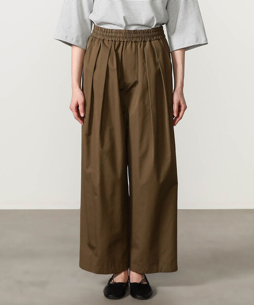 nicholson&nicholson（ニコルソンアンドニコルソン）の「nicholson & nicholson | 〈別注〉ワイドドローコードパンツ WOMEN（その他パンツ・レディース・オリーブ/ネイビー・38）」の14枚目の写真