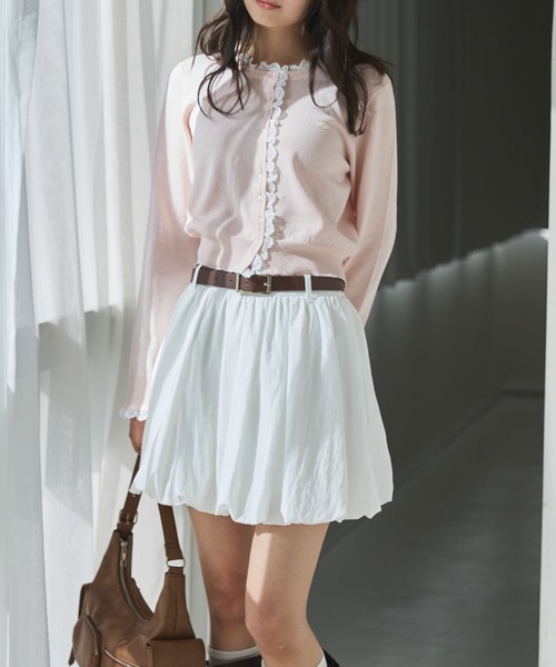 archives（アルシーヴ）の「コットンライクバルーンミニＳＫ（スカート・レディース・ブラック/オフホワイト・MEDIUM）」の8枚目の写真