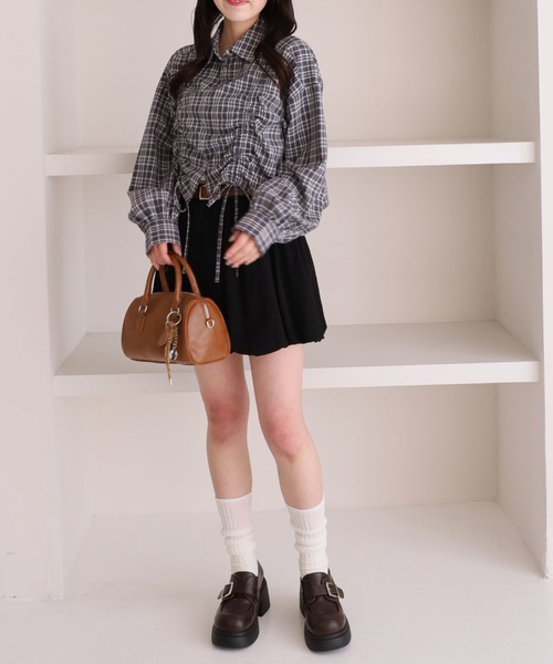 archives（アルシーヴ）の「コットンライクバルーンミニＳＫ（スカート・レディース・ブラック/オフホワイト・MEDIUM）」の20枚目の写真