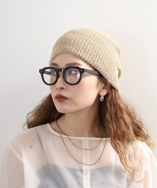 Sense of Grace（センスオブグレース）の「ペーパー糸使い　ルーズフィットワッチ（ニットキャップ/ビーニー・メンズ・ブラック/アイボリー/ベージュ/ライトグリーン/グレー・FREE）」の21枚目の写真