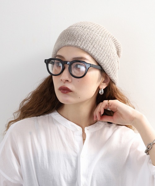 Sense of Grace（センスオブグレース）の「ペーパー糸使い　ルーズフィットワッチ（ニットキャップ/ビーニー・メンズ・ブラック/アイボリー/ベージュ/ライトグリーン/グレー・FREE）」の16枚目の写真