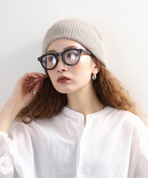 Sense of Grace（センスオブグレース）の「ペーパー糸使い　ルーズフィットワッチ（ニットキャップ/ビーニー・メンズ・ブラック/アイボリー/ベージュ/ライトグリーン/グレー・FREE）」の17枚目の写真