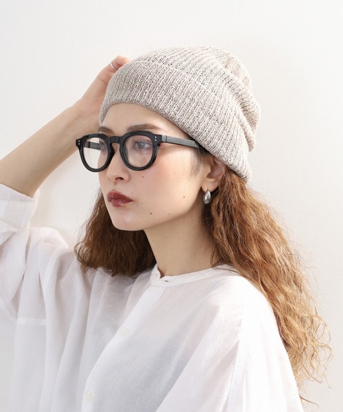 Sense of Grace（センスオブグレース）の「ペーパー糸使い　ルーズフィットワッチ（ニットキャップ/ビーニー・メンズ・ブラック/アイボリー/ベージュ/ライトグリーン/グレー・FREE）」の18枚目の写真