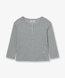 FLOWER HENLEY NECK TEE