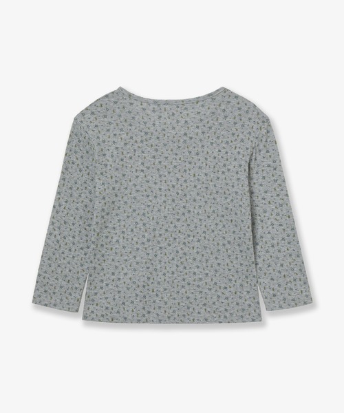 aeae(エーイーエーイー)の「FLOWER HENLEY NECK TEE(Tシャツ/カットソー・レディース・ネイビー/オートミール/グレー・FREE)」の4枚目の写真