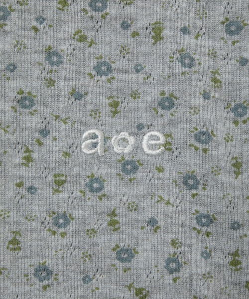 aeae(エーイーエーイー)の「FLOWER HENLEY NECK TEE(Tシャツ/カットソー・レディース・ネイビー/オートミール/グレー・FREE)」の7枚目の写真