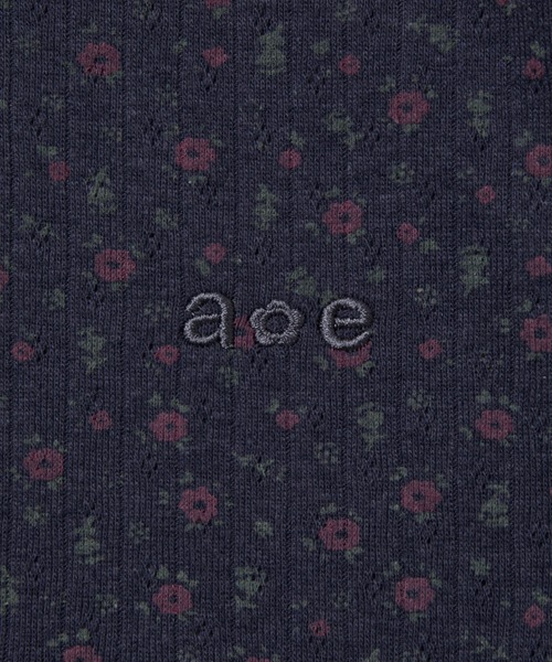 aeae(エーイーエーイー)の「FLOWER HENLEY NECK TEE(Tシャツ/カットソー・レディース・ネイビー/オートミール/グレー・FREE)」の15枚目の写真