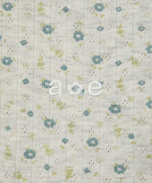 aeae(エーイーエーイー)の「FLOWER HENLEY NECK TEE(Tシャツ/カットソー・レディース・ネイビー/オートミール/グレー・FREE)」の11枚目の写真