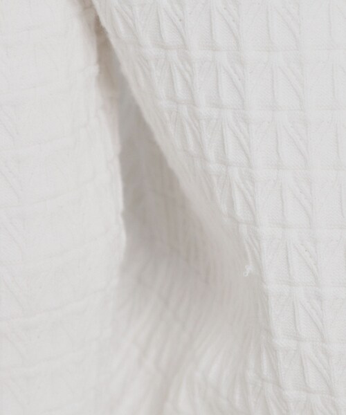 couture brooch(クチュールブローチ)の「【洗える着映え】ビジュー釦ポロニット(ニット/セーター・レディース・ライトグレー/ブラック/オフホワイト・38/36/42)」の13枚目の写真