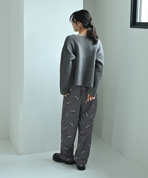 STYLE DELI(スタイルデリ)の「【BLK001】ノーカラーゴールドボタンカーディガン(カーディガン/ボレロ・レディース・ダークグレー/ベージュ・FREE)」の7枚目の写真