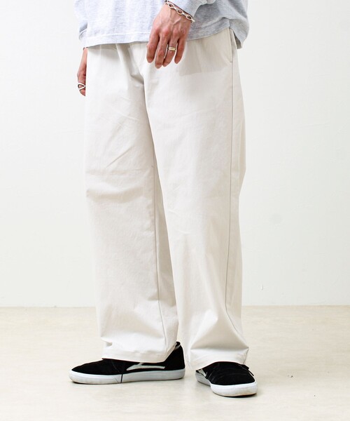 GLOSTER（グロスター）の「【色で選べる/ユニセックス対応】GOODNESS イージーパンツ（その他パンツ・メンズ・キナリ/ブルー/ブラック/オリーブ/パープル/カモフラージュ・L/M/S）」の17枚目の写真