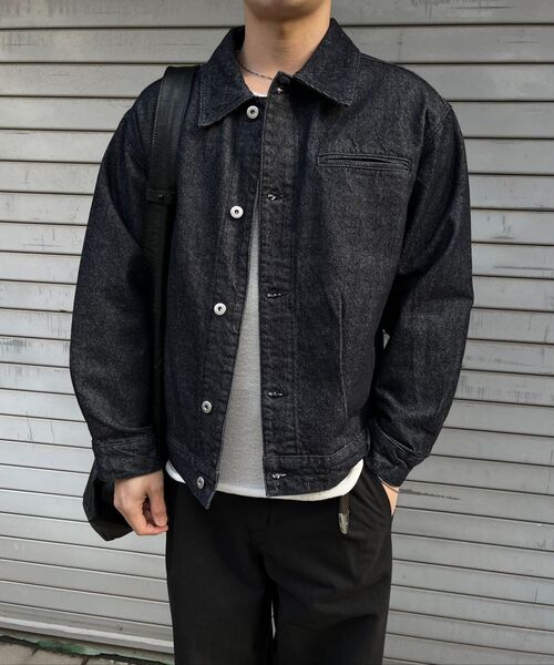 FABREGAT（ファブレガ）の「ロウシンチバッグデニムトラッカージャケット（インディゴ）（デニムジャケット・レディース・その他・2/3）」の4枚目の写真