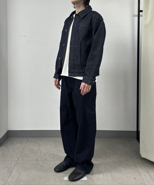 FABREGAT（ファブレガ）の「ロウシンチバッグデニムトラッカージャケット（インディゴ）（デニムジャケット・レディース・その他・2/3）」の5枚目の写真