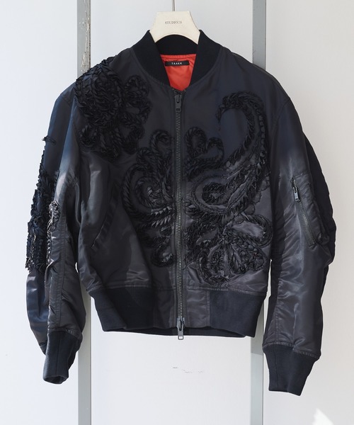 TAAKK(ターク)の「【TAAKK/ターク】MA-1 Blouson(MA-1・メンズ・ブラック/ベージュ・3/2)」の2枚目の写真
