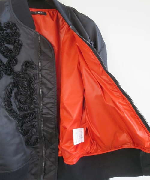 TAAKK(ターク)の「【TAAKK/ターク】MA-1 Blouson(MA-1・メンズ・ブラック/ベージュ・3/2)」の11枚目の写真