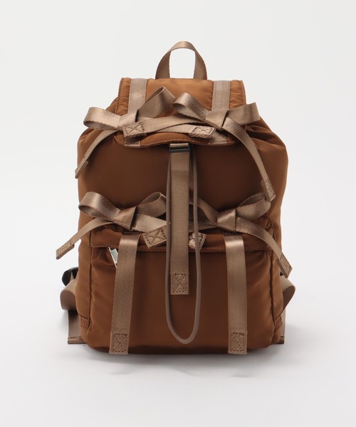U by SPICK&SPAN（ユーバイスピックアンドスパン）の「Casselini/キャセリーニ ミニリボンバッグパック（バックパック/リュック・レディース・ブラウン/ブラック・FREE）」の2枚目の写真