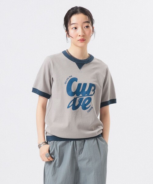 Jackman(ジャックマン)の「【別注】Jackman / リンガー リブ Tシャツ 26SS(Tシャツ/カットソー・レディース・ブルー/チャコールグレー/グレー・X-SMALL)」の2枚目の写真