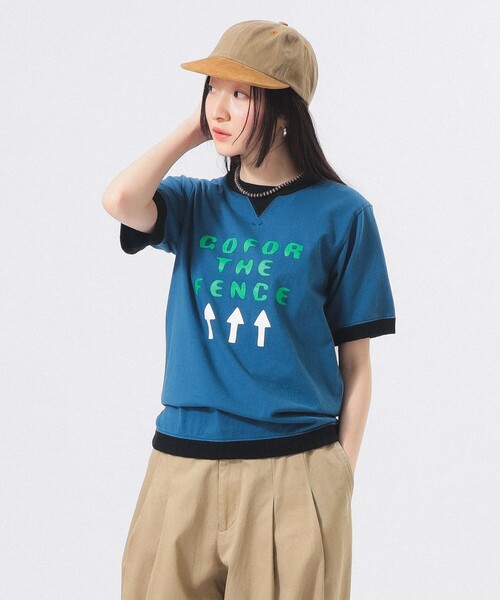 Jackman(ジャックマン)の「【別注】Jackman / リンガー リブ Tシャツ 26SS(Tシャツ/カットソー・レディース・ブルー/チャコールグレー/グレー・X-SMALL)」の3枚目の写真