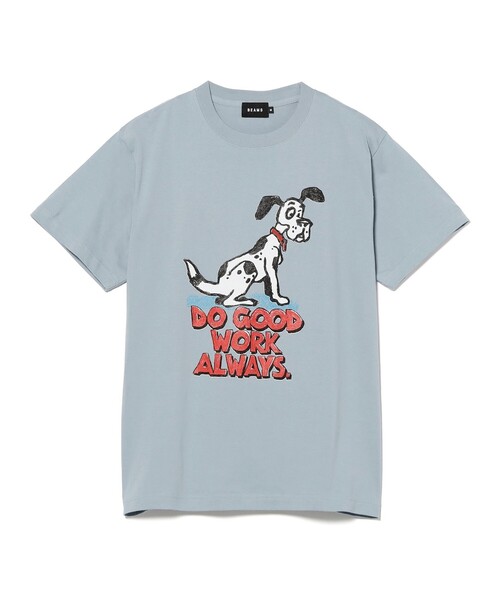 BEAMS T（ビームスティー）の「BEAMS / Do Good Work Always T-shirt（Tシャツ/カットソー・メンズ・ライトブルー/ホワイト・L/M/S/XL）」の3枚目の写真