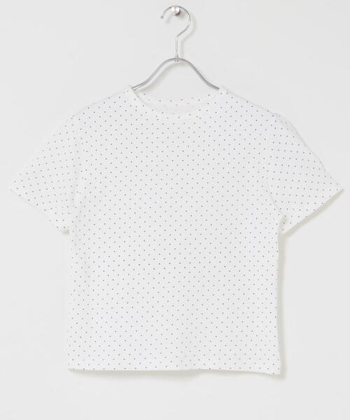 HANES（ヘインズ）の「『別注』HANES×DOORS　DOT 2P SHORT-SLEEVET-SHIRTS（Tシャツ/カットソー・レディース・ホワイト系その他/ブルー系その他・ONE）」の4枚目の写真