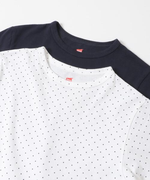 HANES（ヘインズ）の「『別注』HANES×DOORS　DOT 2P SHORT-SLEEVET-SHIRTS（Tシャツ/カットソー・レディース・ホワイト系その他/ブルー系その他・ONE）」の8枚目の写真
