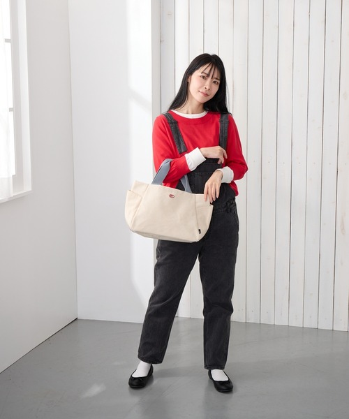 ROOTOTE（ルートート）の「ROOTOTE ルートート SN.デリ.パルーティ.canvas-A（トートバッグ・レディース・ブラウン/ブラック/アイボリー/サックスブルー・FREE）」の5枚目の写真