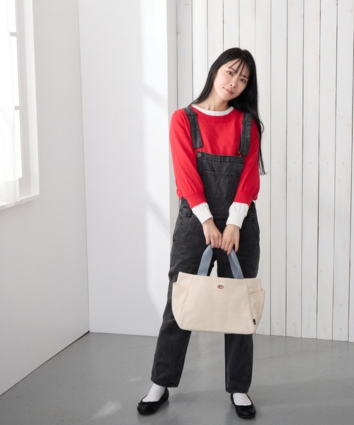 ROOTOTE（ルートート）の「ROOTOTE ルートート SN.デリ.パルーティ.canvas-A（トートバッグ・レディース・ブラウン/ブラック/アイボリー/サックスブルー・FREE）」の7枚目の写真