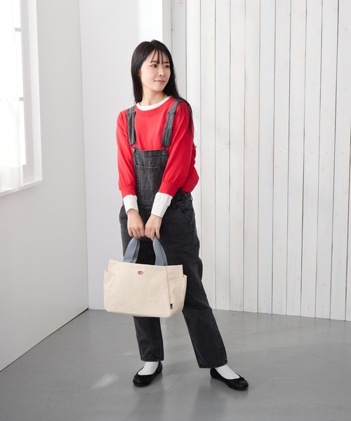 ROOTOTE（ルートート）の「ROOTOTE ルートート SN.デリ.パルーティ.canvas-A（トートバッグ・レディース・ブラウン/ブラック/アイボリー/サックスブルー・FREE）」の8枚目の写真