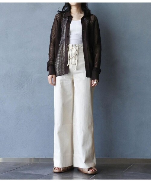 ADAM ET ROPE'(アダムエロペ)の「【Hanes for BIOTOP】2Pリブタンクトップ(タンクトップ・レディース・ベージュ・M)」の10枚目の写真