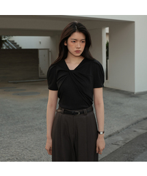 Twist Puff T-shirt [Black]
