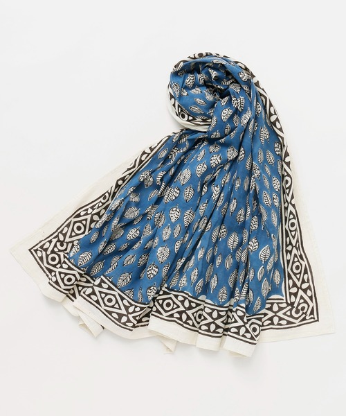 チャイハネ(チャイハネ)の「【チャイハネ】プラトストール(ストール/ショール・レディース・ブルー/イエロー・FREE)」の1枚目の写真