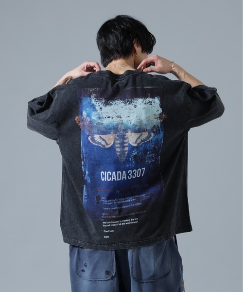 DANKE SCHON(ダンケシェーン)の「DankeSchon/ダンケシェーン/CHEMICAL S/S Tee CICADA(Tシャツ/カットソー・メンズ・ブラック・L/M)」の4枚目の写真