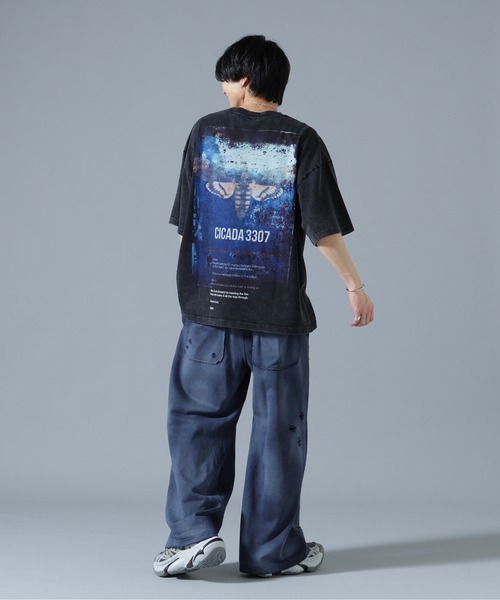 DANKE SCHON(ダンケシェーン)の「DankeSchon/ダンケシェーン/CHEMICAL S/S Tee CICADA(Tシャツ/カットソー・メンズ・ブラック・L/M)」の6枚目の写真