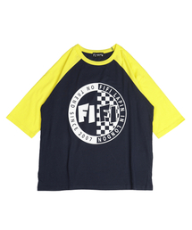 FIFI サークルグラフィック 5部袖 Tシャツ/FM8WTS09F ネイビー