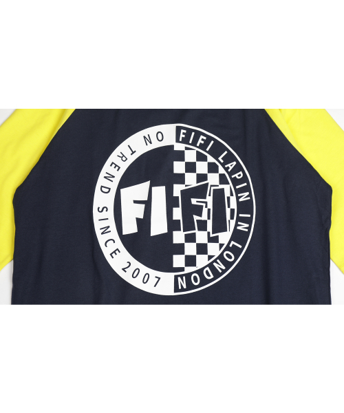 FIFI LAPIN(フィフィラパン)の「FIFI サークルグラフィック 5部袖 Tシャツ/FM8WTS09F ネイビー(Tシャツ/カットソー・レディース・その他・FREE)」の3枚目の写真