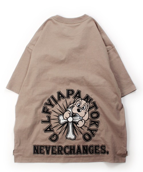 GALFY(ガルフィー)の「【GALFY/ガルフィー】おしゃぶりワンワンTee(Tシャツ/カットソー・メンズ・ホワイト/ブラック/グレイッシュベージュ・M/L/XL)」の9枚目の写真